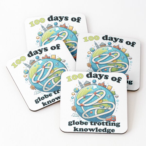Item preview, 100 days of globe trotting knowledge designed and sold by YokujinDesign.