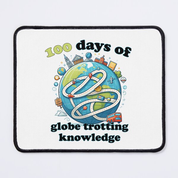 Item preview, 100 days of globe trotting knowledge designed and sold by YokujinDesign.