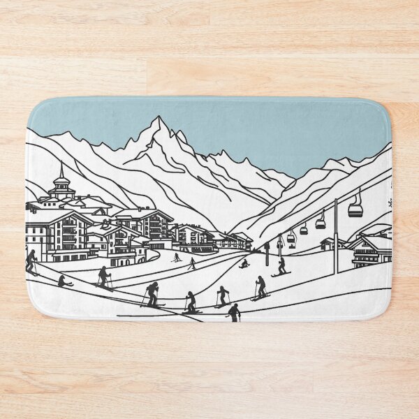 Item preview, Cervinia Ski Resort, Italy, Artwork designed and sold by ArtfulMiller.