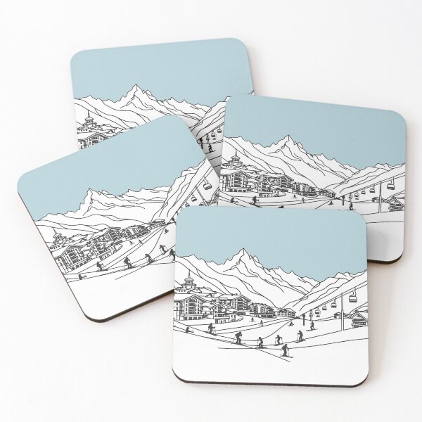Item preview, Cervinia Ski Resort, Italy, Artwork designed and sold by ArtfulMiller.