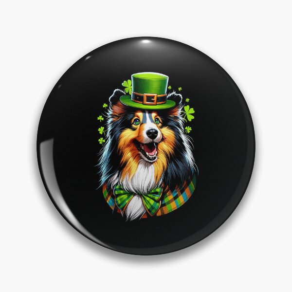 Item preview, Shetland Sheepdog St Patrick's Day Irish Leprechaun Clover Shamrock designed and sold by JoelFox165.