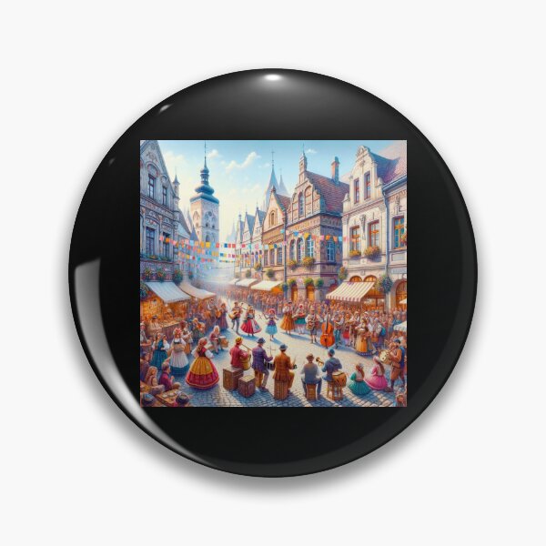 Item preview, Historic Town Street Festival designed and sold by BestArtByArvind.