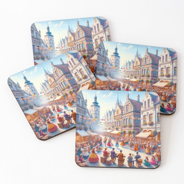 Item preview, Historic Town Street Festival designed and sold by BestArtByArvind.