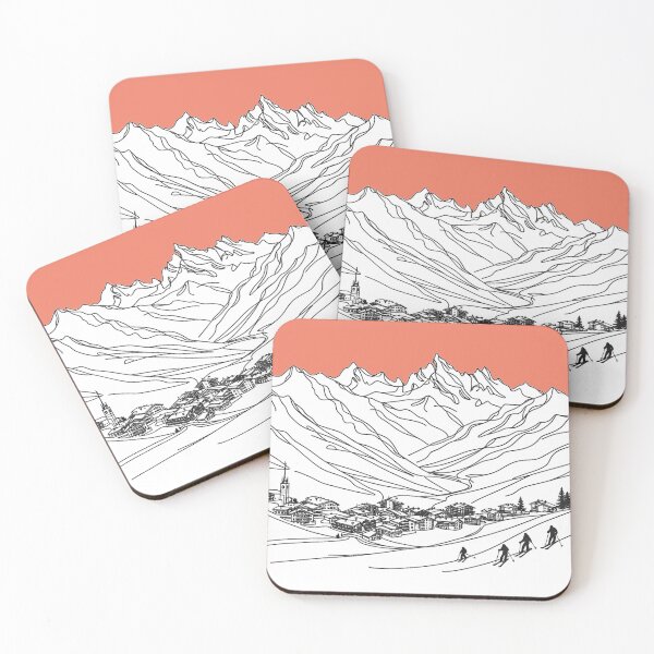 Item preview, Cervinia Ski Resort, Italy, Artwork designed and sold by ArtfulMiller.