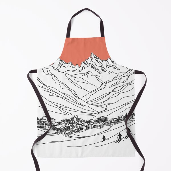 Item preview, Cervinia Ski Resort, Italy, Artwork designed and sold by ArtfulMiller.