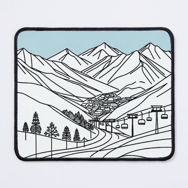 Item preview, Hakuba Ski Resort, Japan, Artwork designed and sold by ArtfulMiller.
