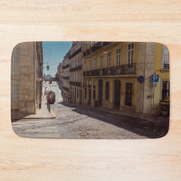 Item preview, View of Lisbon's hilly streets - photo designed and sold by CineWanderlust.