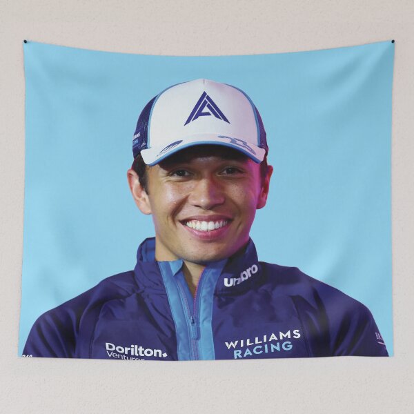 Item preview, Alex Albon F1 Driver Smile Williams F1 Team Logan Sargeant Teammate designed and sold by FormulaGTee1.