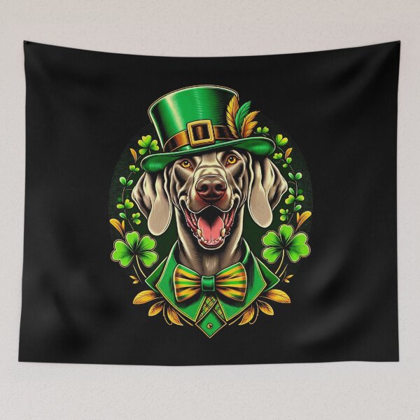 Item preview, Weimaraner Dog St Patrick's Day Irish Leprechaun Clover Shamrock designed and sold by JoelFox165.