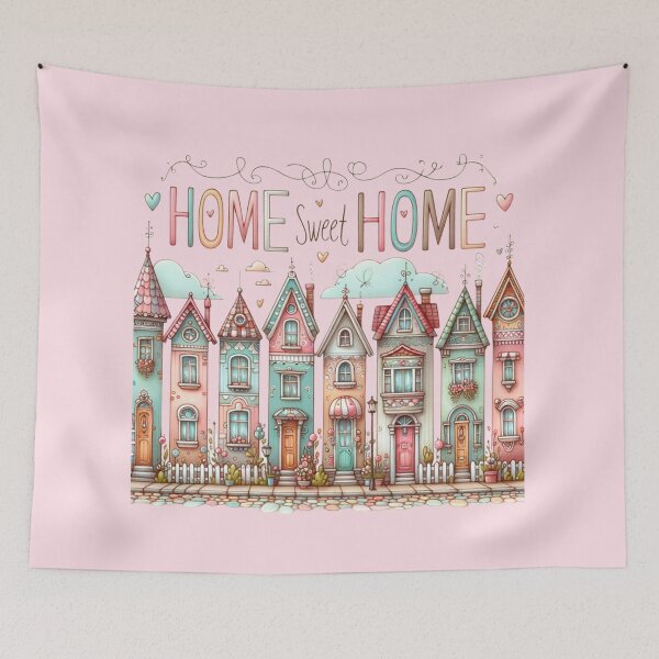 Item preview, Home Sweet Home, Charming Row Houses designed and sold by Hibiskusmond.