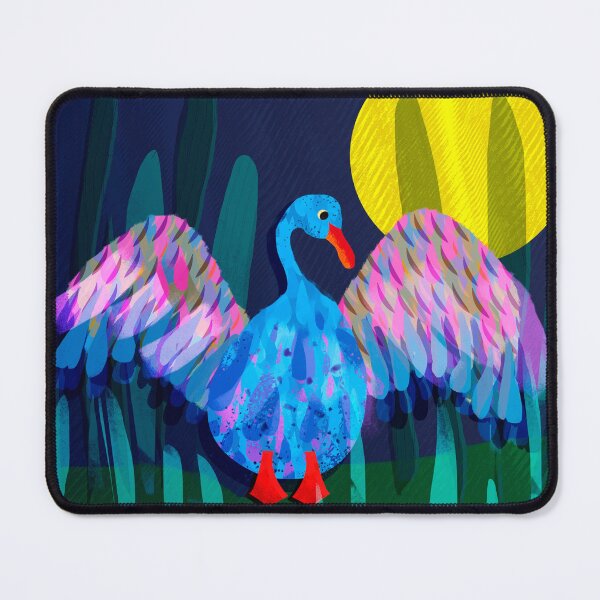 Item preview, Colorful swan, digital illustration designed and sold by Magdanatka.