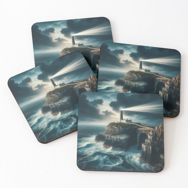 Item preview, Stormy Lighthouse Vigil designed and sold by BestArtByArvind.