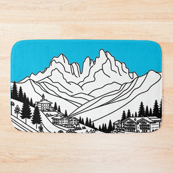 Item preview, Madonna di Campiglio Ski Resort, Italy, Artwork designed and sold by ArtfulMiller.