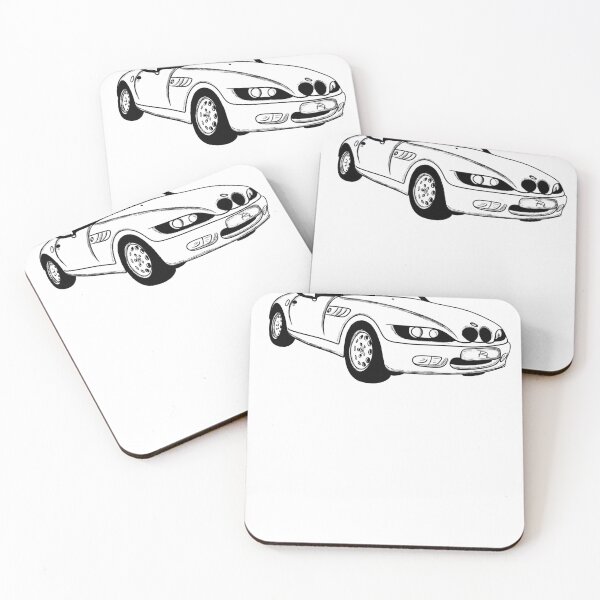 Item preview, #9 - German Roadster - The Ultimate Driving Machine by RL white background brushed style designed and sold by LCNT-ART.