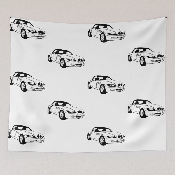 Item preview, #9 - German Roadster - The Ultimate Driving Machine by RL white background brushed style designed and sold by LCNT-ART.