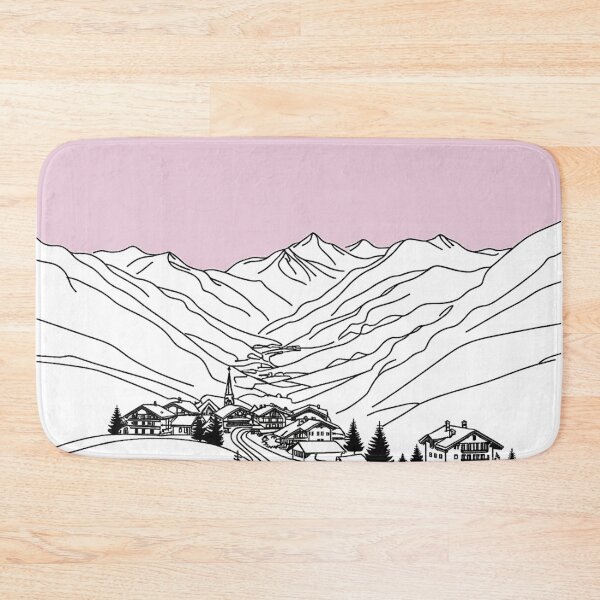 Item preview, Meribel's Ski Resort, France, Artwork designed and sold by ArtfulMiller.