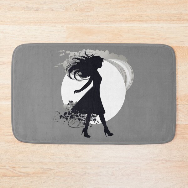 Item preview, a lady with moon wind flowers designed and sold by JangmiHorang.