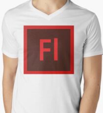 Flash Logo Men's V-Neck T-Shirt