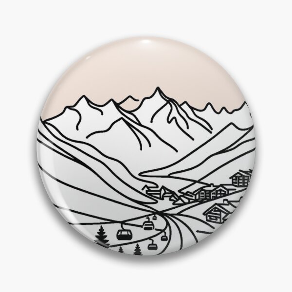 Item preview, Courchevel Ski Resort, France, Artwork designed and sold by ArtfulMiller.
