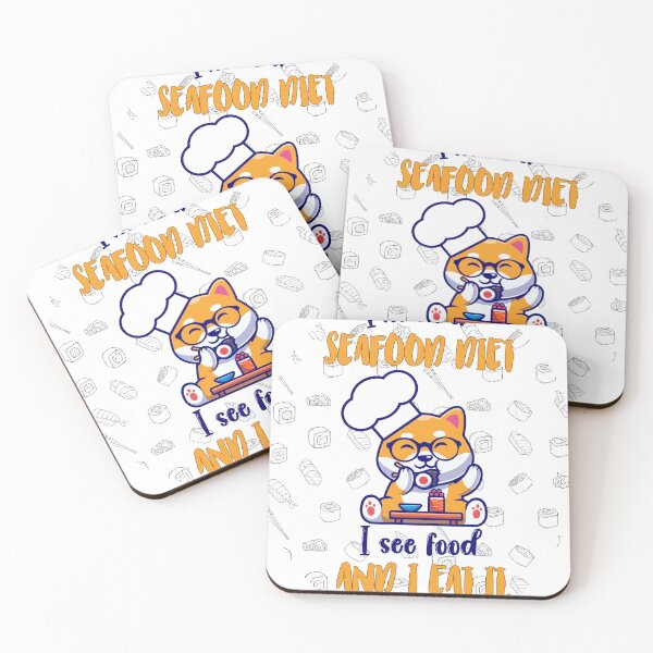 Item preview, I'm on a seafood diet. I see food and I eat it. designed and sold by Kate Made ART.