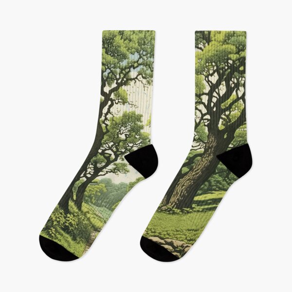 Aperçu de l'œuvre grands arbres verts, forêt en été créée et vendue par Mauswohn.