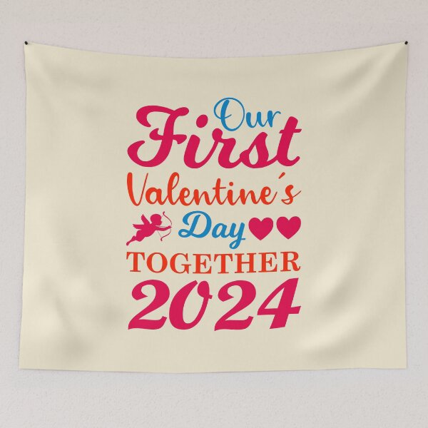 Item preview, Our First Valentine's Day 2024 - Commemorative Design designed and sold by FEBRICAST.