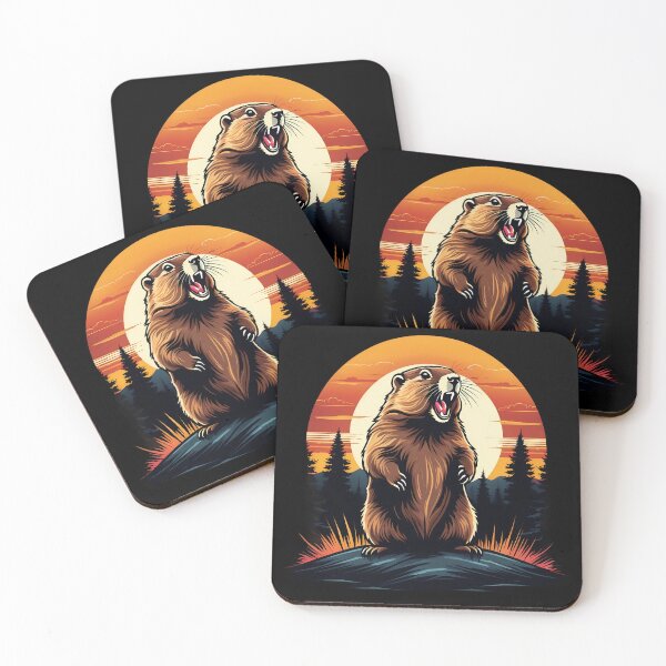 Item preview, Screaming Groundhog designed and sold by MindFrank.