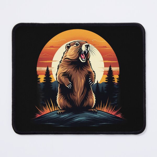 Item preview, Screaming Groundhog designed and sold by MindFrank.