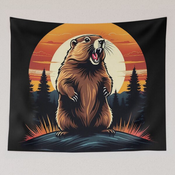 Item preview, Screaming Groundhog designed and sold by MindFrank.