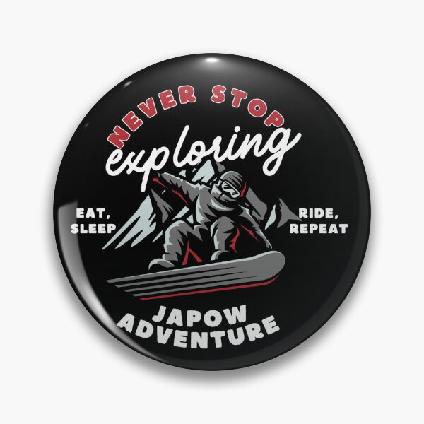 Item preview, Eat, Sleep, Ride, Repeat. Japow Adventure  designed and sold by Mossiom.