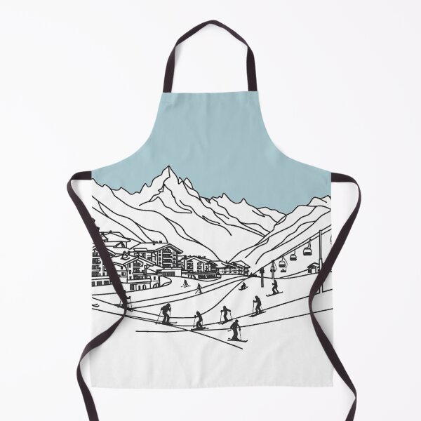Item preview, Cervinia Ski Resort, Italy, Artwork designed and sold by ArtfulMiller.