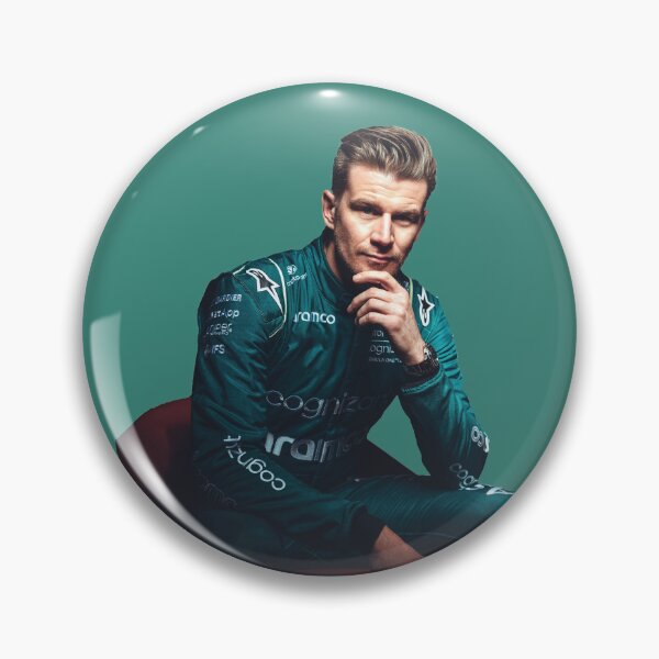 Item preview, Nico Hulkenberg F1 Driver in Aston Martin F1 Team Kit Kevin Magnussen Haas F1 Team designed and sold by FormulaGTee1.