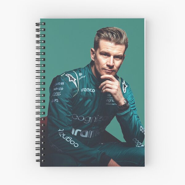 Item preview, Nico Hulkenberg F1 Driver in Aston Martin F1 Team Kit Kevin Magnussen Haas F1 Team designed and sold by FormulaGTee1.