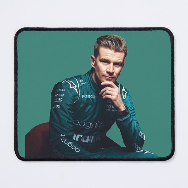 Item preview, Nico Hulkenberg F1 Driver in Aston Martin F1 Team Kit Kevin Magnussen Haas F1 Team designed and sold by FormulaGTee1.