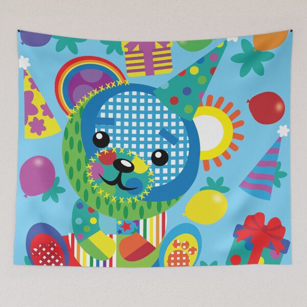 Item preview, Happy Birthday teddy bear designed and sold by smalladventures.