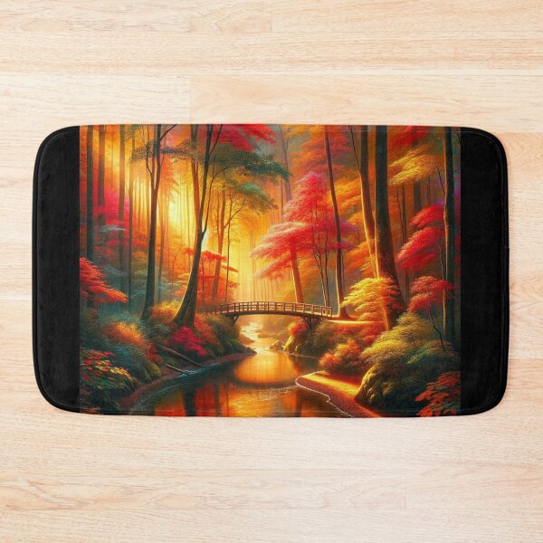 Artikelvorschau, Herbst River Reverie entworfen und verkauft von BestArtByArvind.