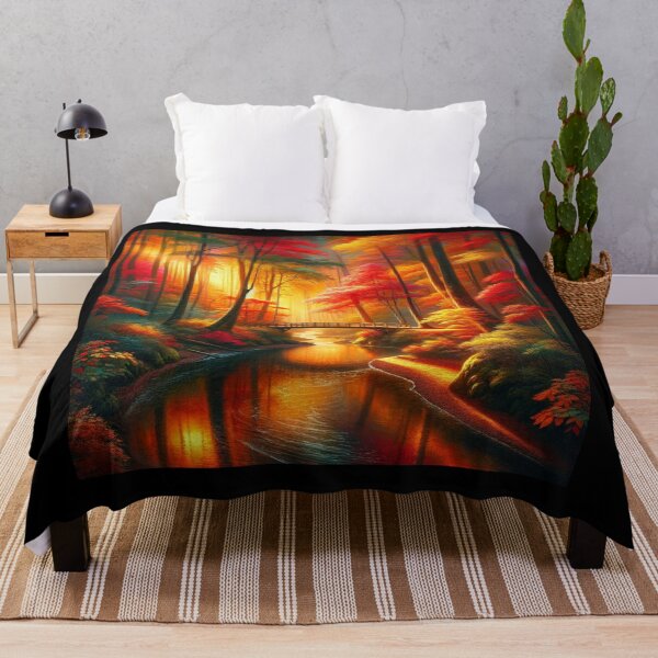 Item preview, Autumn River Reverie designed and sold by BestArtByArvind.