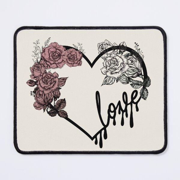 Item preview, Love heart and roses dark romantic design designed and sold by PoeticTheory.