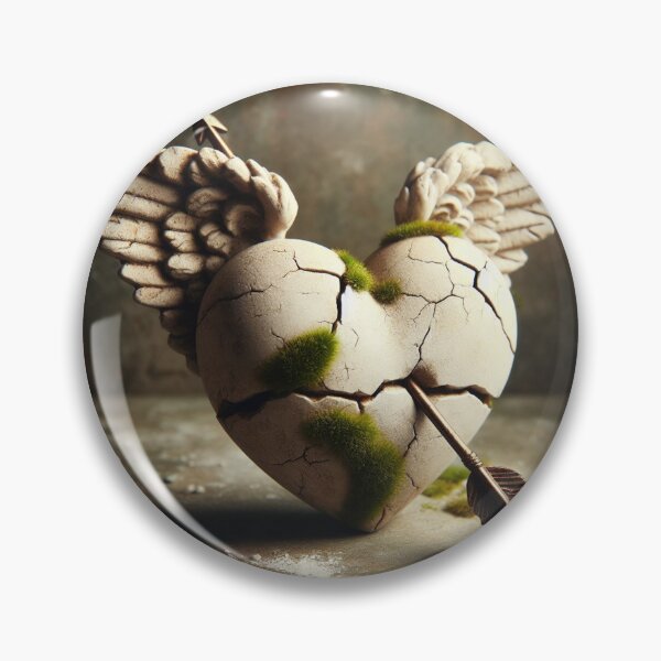 Item preview, Heart with wings: love overcoming cracks. designed and sold by Lyavalio.