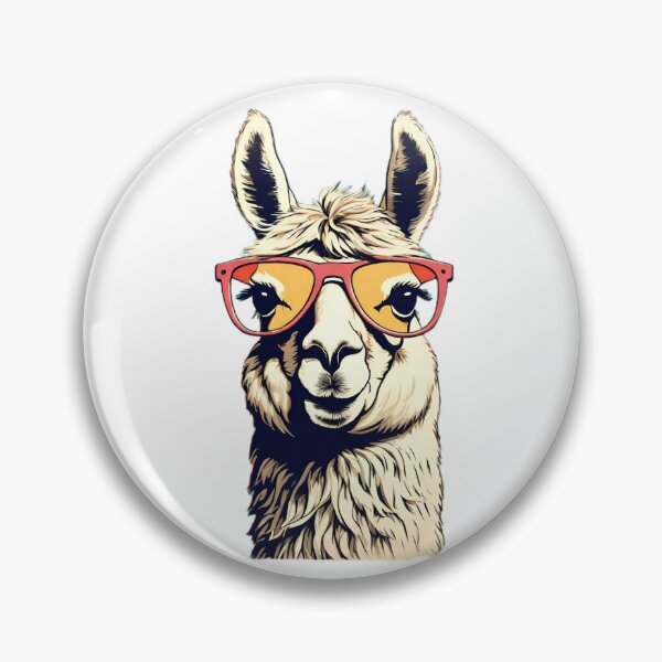 Item preview, Lama feliz con gafas designed and sold by Elitegraff.
