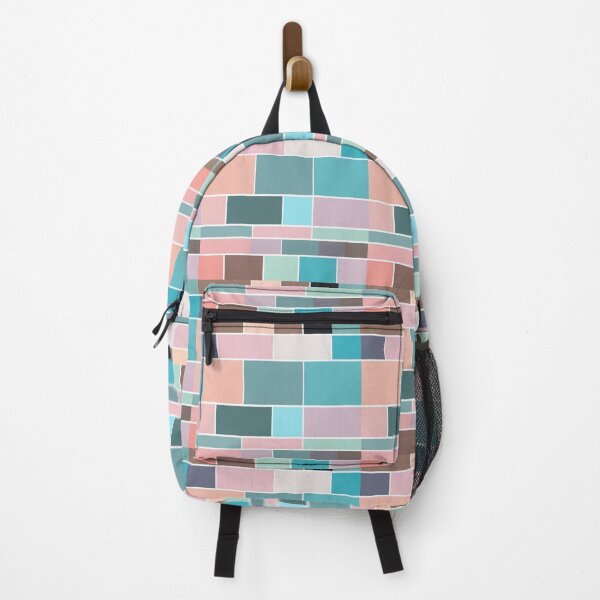 Item preview, big mosaic color block pattern lite pastel tone designed and sold by JangmiHorang.