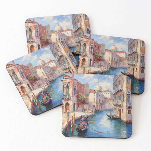 Item preview, Painting Gondola through the canals of Venice designed and sold by VivaVibeStyle.