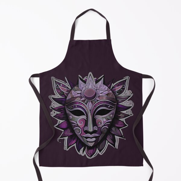 Item preview, Sticker mask Sun and Moon neon (purple). designed and sold by MirBer.