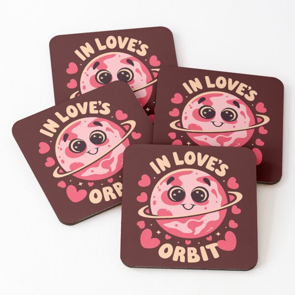 Item preview, The Valentine Cosmic Crush - In Love's Orbit Illustration designed and sold by FEBRICAST.