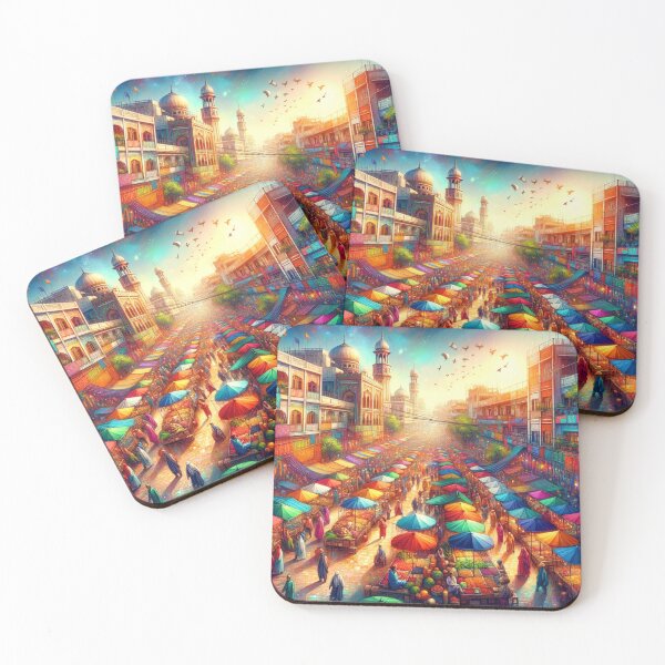 Item preview, City Market Festival Colors designed and sold by BestArtByArvind.