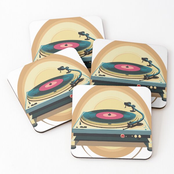 Item preview, Vintage turntable with vinyl record design 2 designed and sold by ericrautenbach.