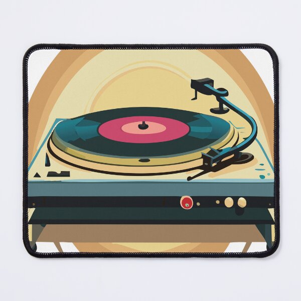 Item preview, Vintage turntable with vinyl record design 2 designed and sold by ericrautenbach.
