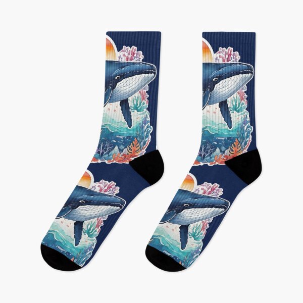 Item preview, Whale and coral reef designed and sold by MauraMeadow.