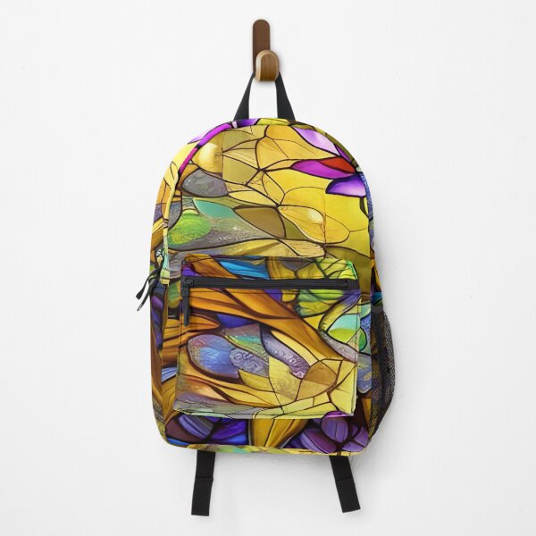 Item preview, Stained Glass Glowing Purple Lotus #4 designed and sold by ChanceTwoArt.