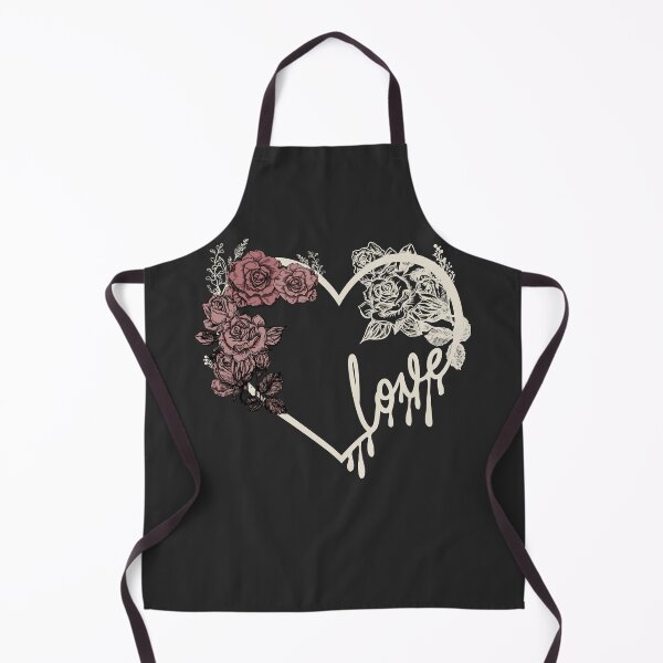 Item preview, Love heart and roses dark romantic design col. cream designed and sold by PoeticTheory.